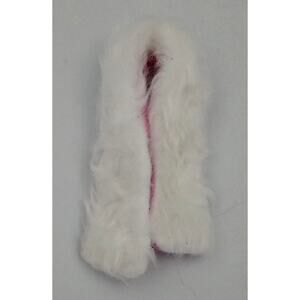 LOL Surprise OMG Agent Glamour White Faux Fur and Pink Lining Stole for Doll